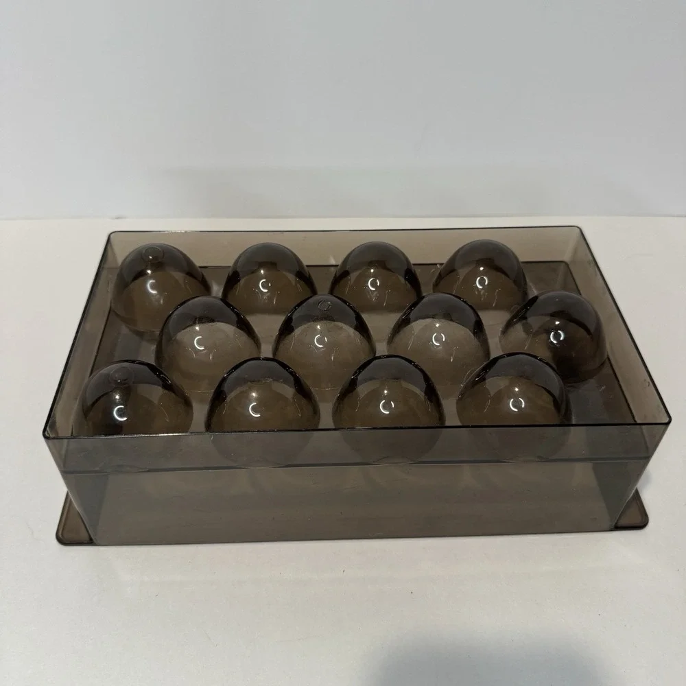 Vintage GE Refrigerator Egg Tray 12 Egg Storage Organizer Brown